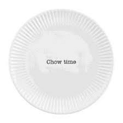 Chow Time Melamine Salad Plate